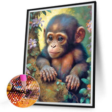 Load image into Gallery viewer, Little Monkey 30*40CM (canvas) Full Round Drill Diamond Painting
