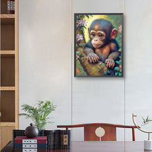 Load image into Gallery viewer, Little Monkey 30*40CM (canvas) Full Round Drill Diamond Painting
