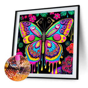 Butterfly 40*40CM (canvas) Full Round AB Drill Diamond Painting