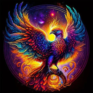 Phoenix 40*40CM (canvas) Full Round AB Drill Diamond Painting