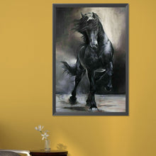 Load image into Gallery viewer, Black And White Galloping Horse 40*60CM (canvas) Full Square Drill Diamond Painting
