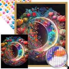 Load image into Gallery viewer, Dreamy Moonlight Flowers 40*50CM (canvas) Full Round AB Drill Diamond Painting
