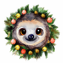 Load image into Gallery viewer, Critter Garland Sloth 30*30CM (canvas) Full Round Drill Diamond Painting
