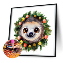 Load image into Gallery viewer, Critter Garland Sloth 30*30CM (canvas) Full Round Drill Diamond Painting
