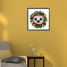 Load image into Gallery viewer, Critter Garland Sloth 30*30CM (canvas) Full Round Drill Diamond Painting
