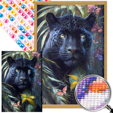 Load image into Gallery viewer, Black Panther 40*60CM (canvas) Full Round AB Drill Diamond Painting
