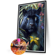 Load image into Gallery viewer, Black Panther 40*60CM (canvas) Full Round AB Drill Diamond Painting
