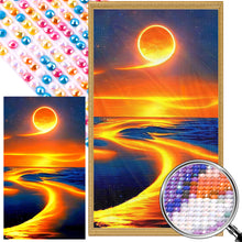 Load image into Gallery viewer, Sunset 40*70CM (canvas) Full Round AB Drill Diamond Painting
