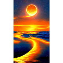 Load image into Gallery viewer, Sunset 40*70CM (canvas) Full Round AB Drill Diamond Painting
