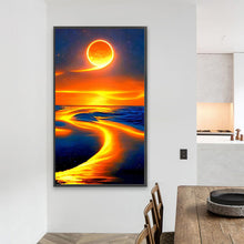 Load image into Gallery viewer, Sunset 40*70CM (canvas) Full Round AB Drill Diamond Painting
