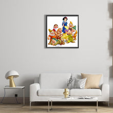 Load image into Gallery viewer, Disney Snow White And The Dwarfs 30*30CM (canvas) Full Round Drill Diamond Painting
