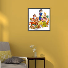 Load image into Gallery viewer, Disney Snow White And The Dwarfs 30*30CM (canvas) Full Round Drill Diamond Painting
