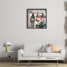 Load image into Gallery viewer, Retro Cars And Characteristic Buildings 30*30CM (canvas) Full Round Drill Diamond Painting

